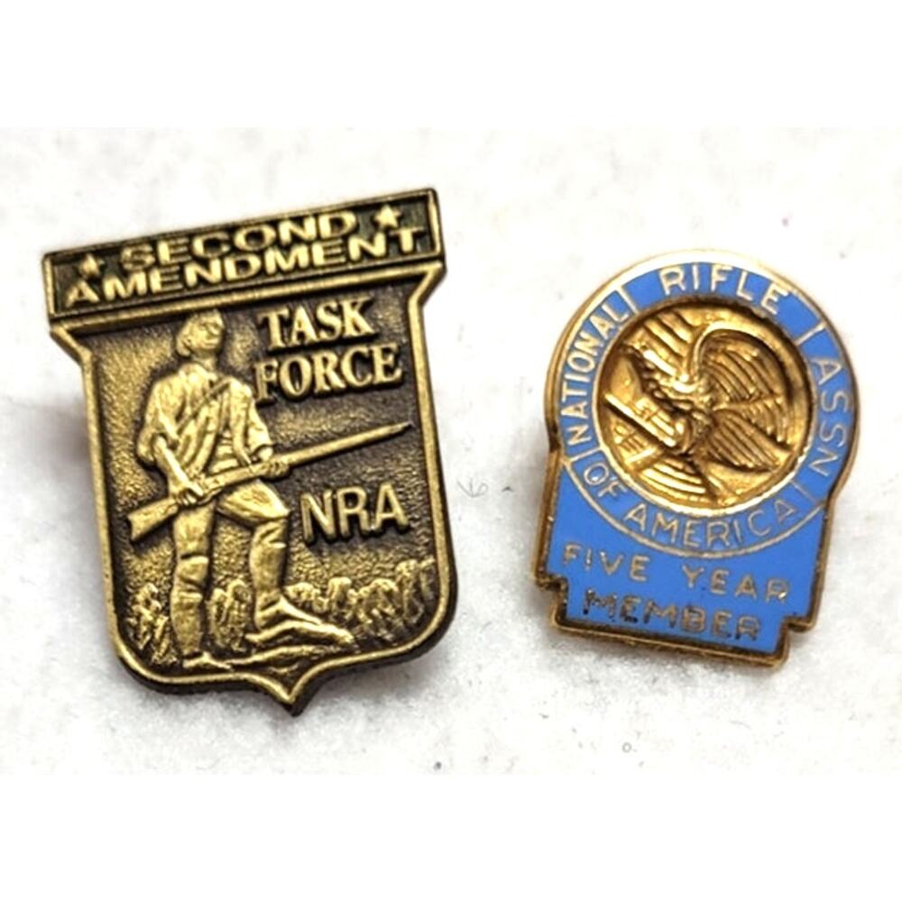 National Rifle Association NRA Pins Lot Task Force 5 Year Member 1/20 10KGF